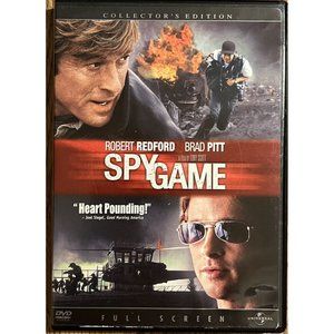 Spy Game (DVD, 2001, Full Screen Edition) Robert Redford, Brad Pitt
